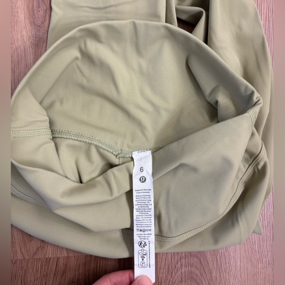 High-Waist Fog Green Performance Leggings - Picture 5 of 5